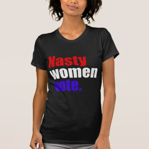 Camiseta Voto desagradável das mulheres. T fino do jérsei