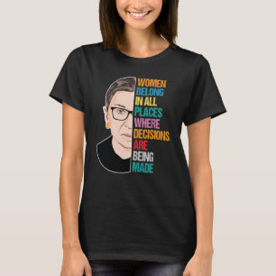 Camiseta Voto do Supremo Tribunal, Ruth Bader Ginsburg, Eu 