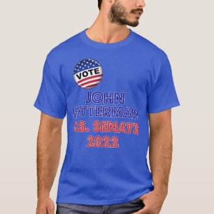 Camiseta Voto Fetterman PA Senado 0 Retrô Votar John Fetter