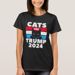 Camiseta Voto Gatos para Debate Eleitoral de Trump 2024