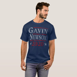 Camiseta Voto Gavin Newsom para o presidente eleição 2020