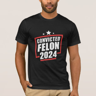 Camiseta Voto no Criminoso Condenado Trump 2024