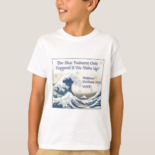 Camiseta Voto no tsunami azul