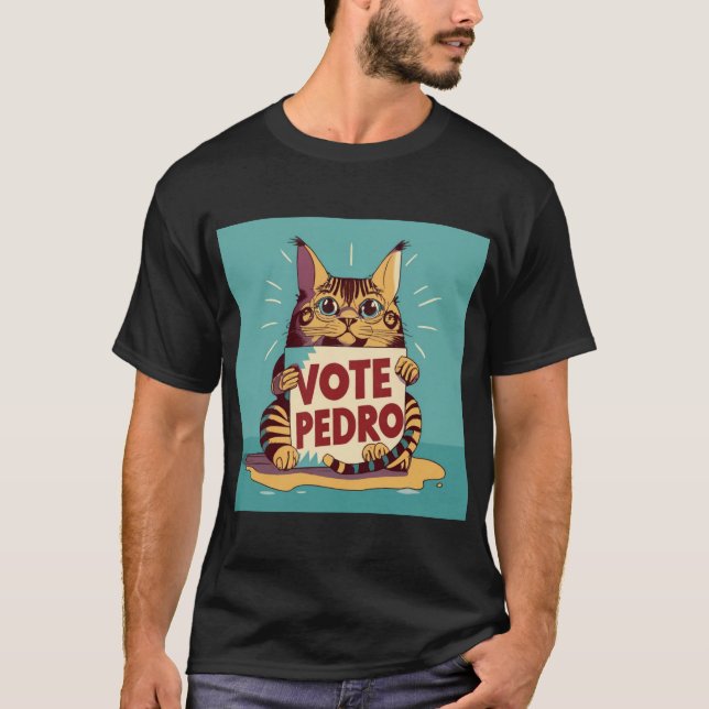 Camiseta voto para pedro engraçado (Frente)