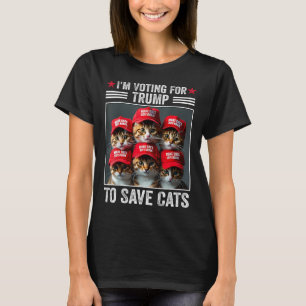 Camiseta Voto para Trump para salvar Cats Trump 2024 Eleito
