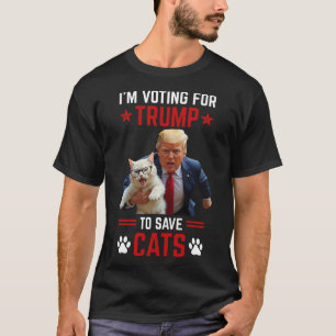 Camiseta Voto para Trump para salvar Cats Trump 2024 Eleito