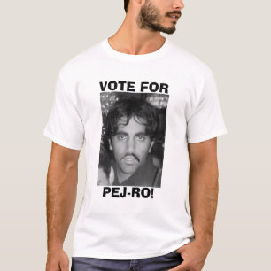 Camiseta Voto preto & branco para o Pej-ro