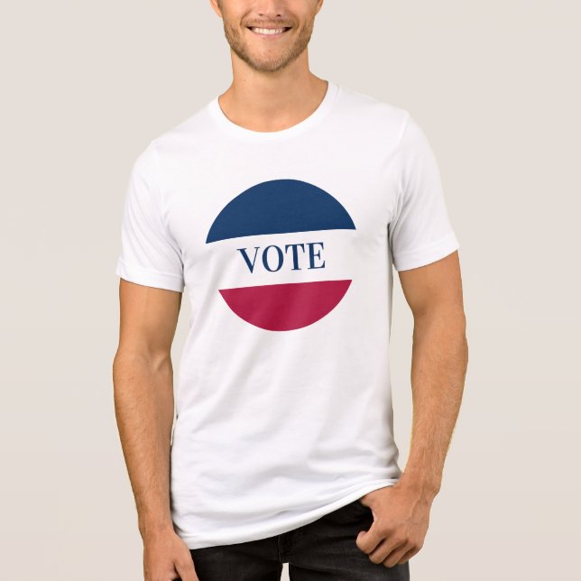 Camiseta VOTO Vermelho Branco e Azul Strike (Frente)