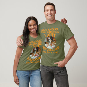 CAMISETA VOTO ZL X1 KP PARTIDO DEMOCRATA CUSTO DE ELEIÇÃO T
