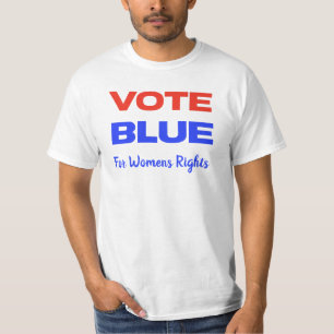 Camiseta Votos Azuis nos Estados Unidos Azul Vermelho Polít