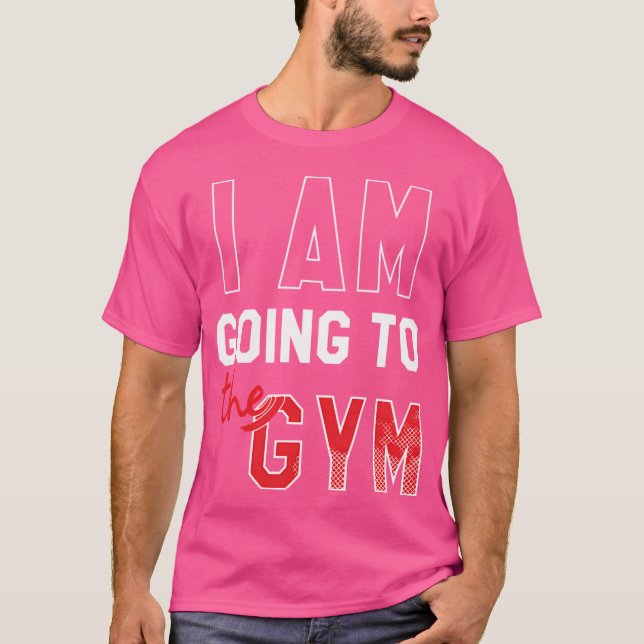 Camiseta Vou À Academia De Ginástica. (Frente)