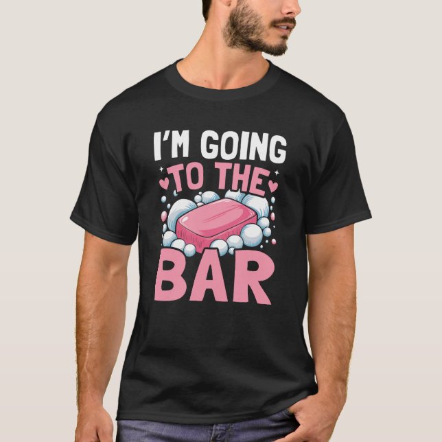 Camiseta Vou ao Bar - Fazer de sabão (Frente)