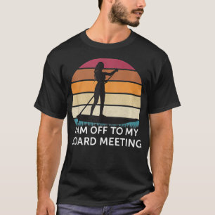 Camiseta Vou Ao Meu Conselho Encontrar Vintage Paddleboardi