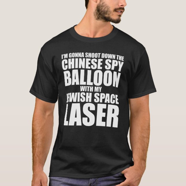 Camiseta Vou atirar no balão de espião chinês (Frente)