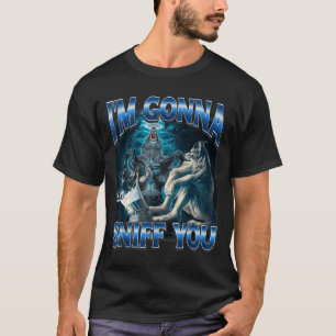 Camiseta Vou Cheirar Você Engraçado Alpha Wolf Meme Desenca