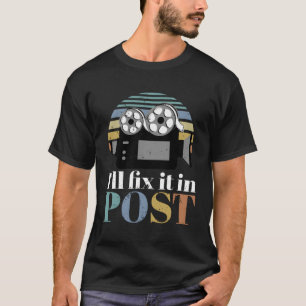 Camiseta Vou Consertá-Lo Em Posto Filmador De Cinema