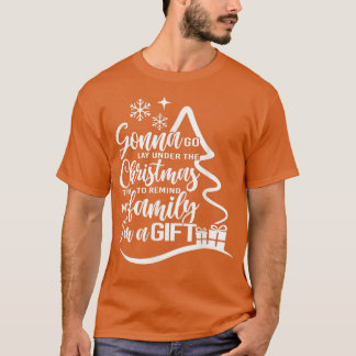 Camiseta Vou Deitar Sob A Família Da Árvore De Natal Chris