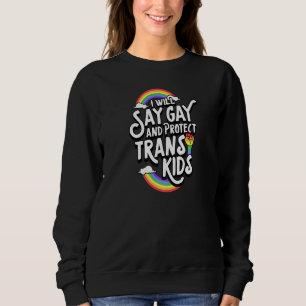 Camiseta Vou Dizer Gay E Proteger As Crianças Trans Flórida