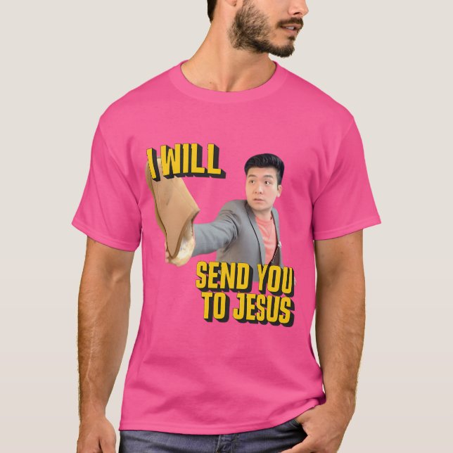 Camiseta Vou Enviá-Lo Para Jesus (Frente)