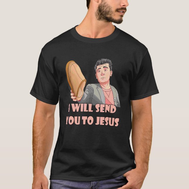 Camiseta Vou Enviá-Lo Para Jesus Memória Steven Ele Cita (Frente)
