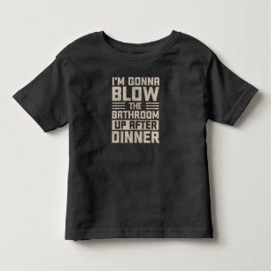 Camiseta Vou Explodir o Banheiro Depois do Jantar