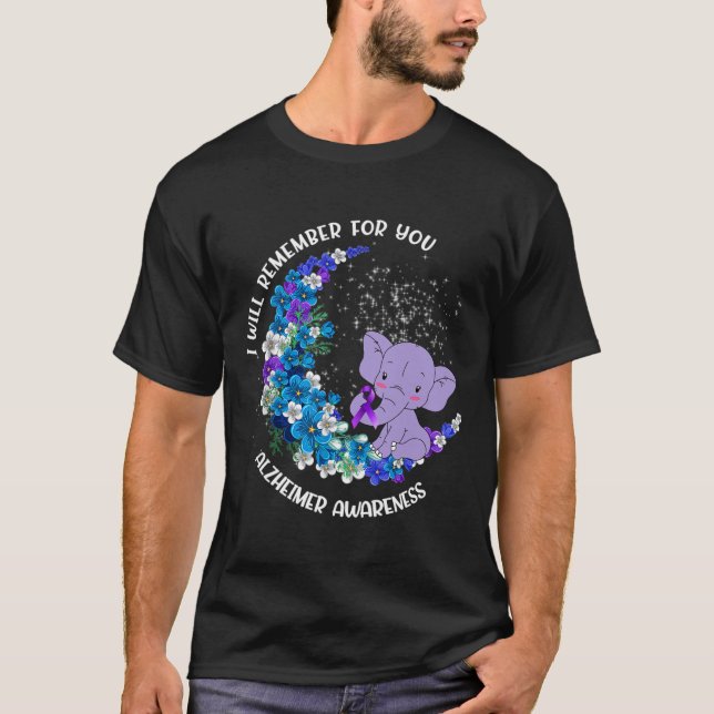 Camiseta Vou lembrar-me de vocês, Elefante de Consciência d (Frente)