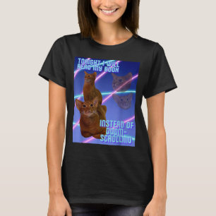 Camiseta Vou ler meu livro em vez de doomscrolling 