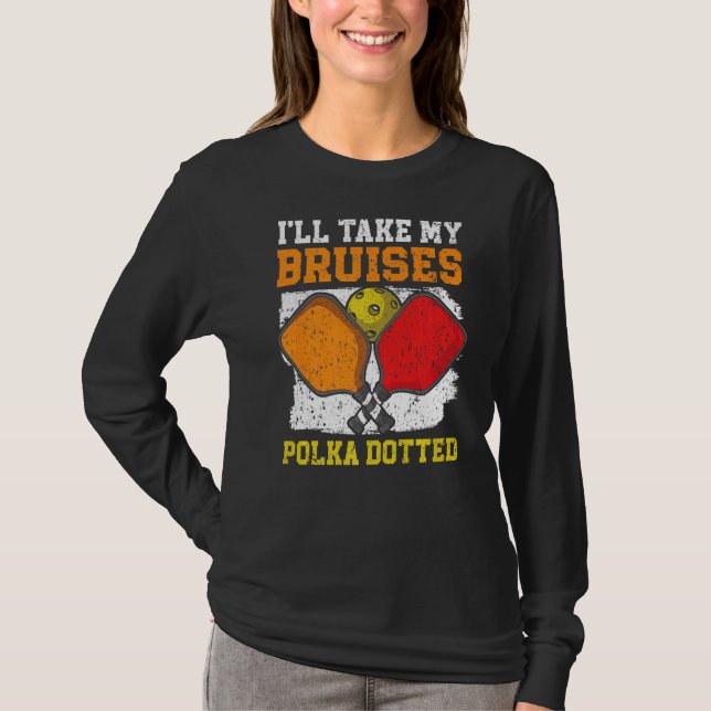 Camiseta Vou Levar Meu Pickleball De Pás Polidas (Frente)
