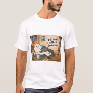 Camiseta Vou Lidar com Isso Amanhã – Procrastinação Diverti