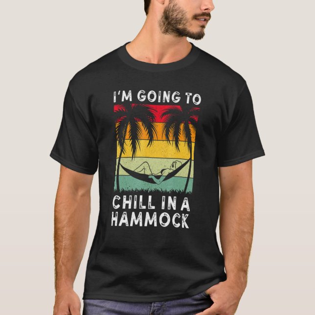 Camiseta Vou me acalmar em uma festa de Natal de Hammock. (Frente)