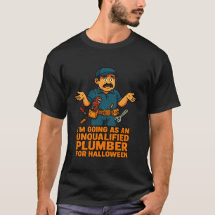 Camiseta Vou Me Disfarçar de Encanador Sem Qualificação no 
