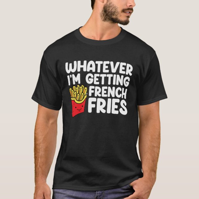 Camiseta Vou pegar fadas francesas rápido Comida francês Fr (Frente)