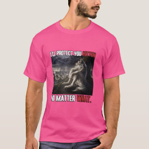 Camiseta Vou Protegê-Lo do Lobo Alfa Alfa Engraçado