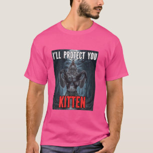 Camiseta Vou Protegê-Lo do Lobo Alfa Alfa Engraçado