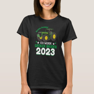 Camiseta Vou ser irmão mais velho 2023 Trator Escavadeira B