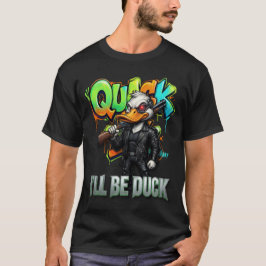 Camiseta Vou Ser Pato – Design de Pato Armado Engraçado em 