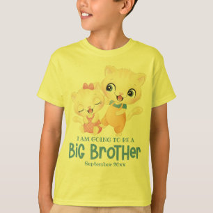 Camiseta Vou Ser Um Grande Anúncio De Bebê Irmão