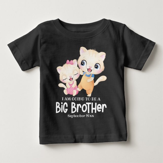 Camiseta Vou Ser Um Grande Anúncio De Bebê Irmão (Frente)