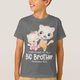 Camiseta Vou Ser Um Grande Anúncio De Bebê Irmão