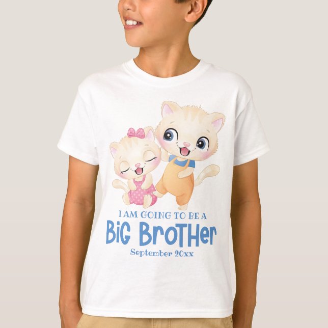 Camiseta Vou Ser Um Grande Anúncio De Bebê Irmão (Frente)