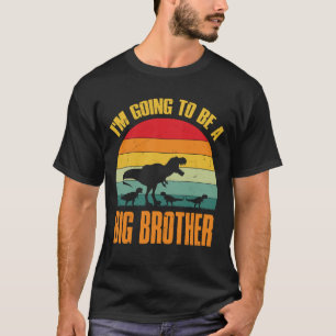 Camiseta Vou ser um grande IRMÃO Dinossauro Surus Rex
