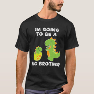 Camiseta Vou ser um grande irmão mais velho, Dinossaur Dino