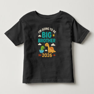 Camiseta Vou Ser um Irmão Mais Velho Dinossauro 2026