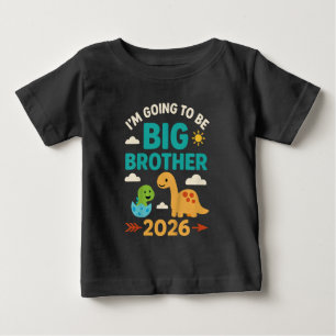 Camiseta Vou Ser um Irmão Mais Velho Dinossauro 2026