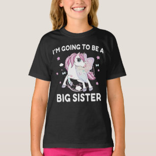 Camiseta Vou ser uma grande irmã Unicórnio