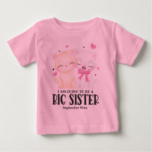 Camiseta Vou Ser Uma Irmã Mais Velha Anúncio de Bebê