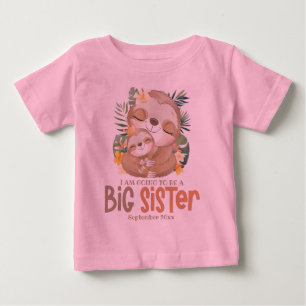 Camiseta Vou Ser Uma Irmã Mais Velha Anúncio de Preguiça