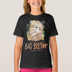 Camiseta Vou Ser Uma Irmã Mais Velha Anúncio de Preguiça