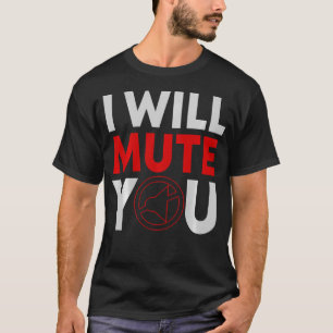 Camiseta Vou Silenciar Você Edição de Gravação de Som de Áu