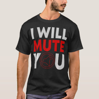 Camiseta Vou Silenciar Você Edição de Gravação de Som de Áu